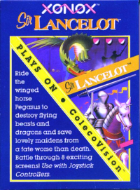 Sir Lancelot Colecovision US box art